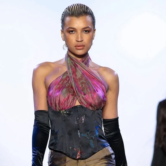 Kim Shui Halter Wrap Bustier - Picture 1 of 1